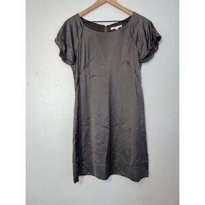Rebecca Taylor gray scoop neck mini dress size 10